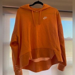 Nike Orange Hooded Sweatshirt